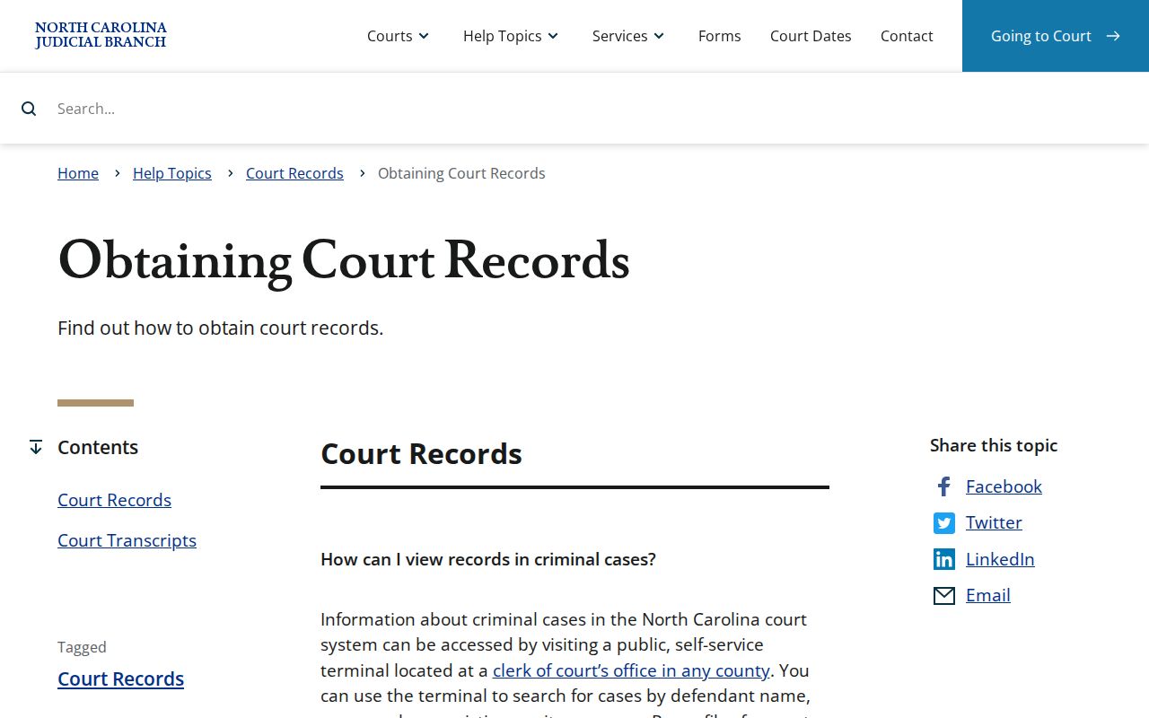 Currituck court records guidance for obtaining court records