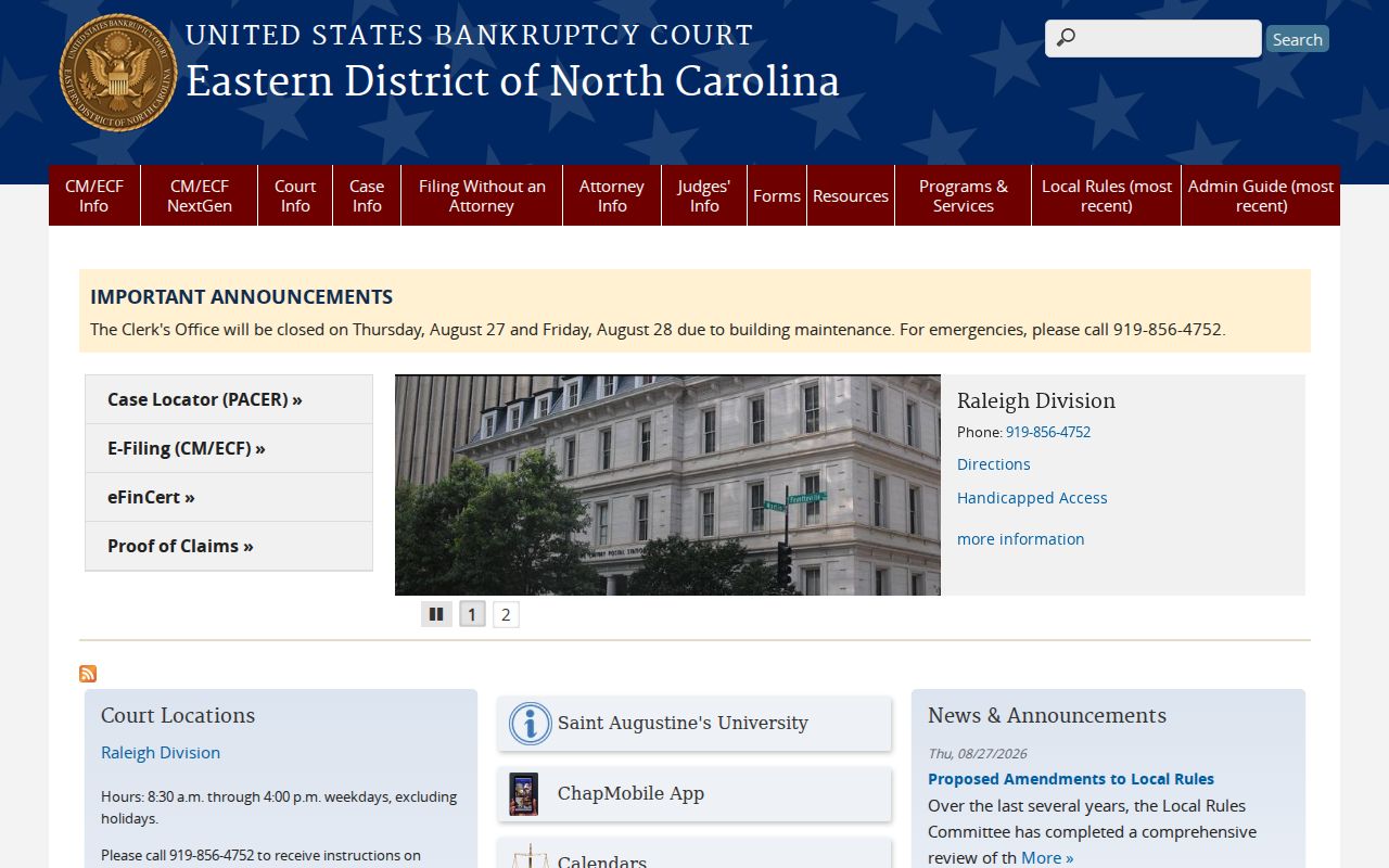 Currituck County court docket bankruptcy court access